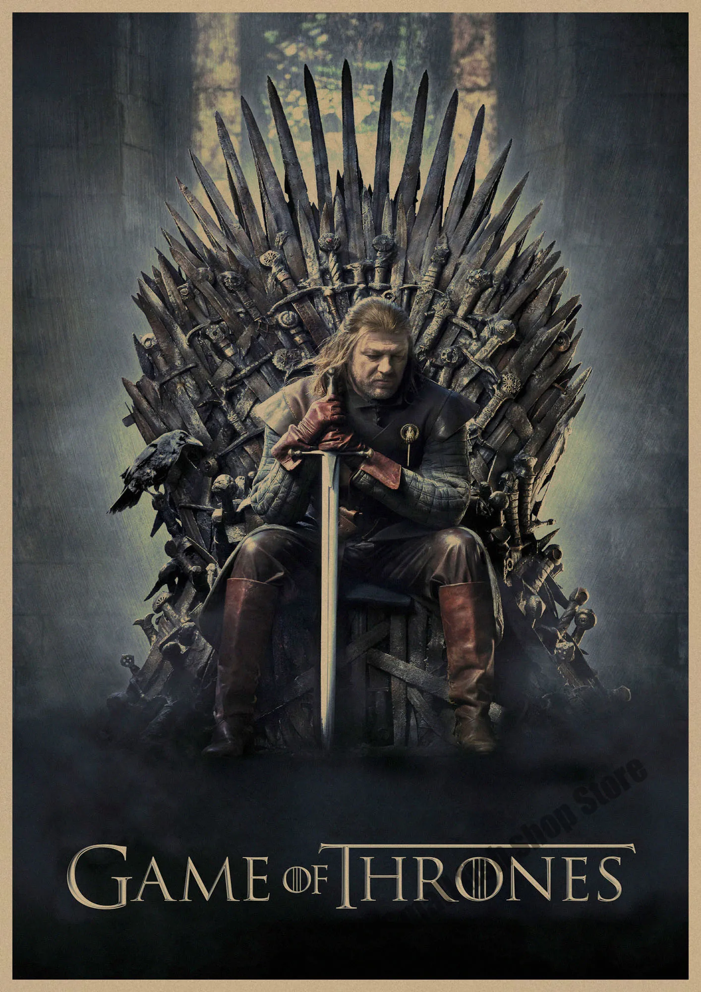 Game of Thrones movie retro Poster Retro Kraft Paper Bar Cafe Home ...