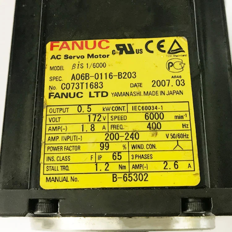 Động Cơ Servo A06B-0116-B203 Fanuc Chính Hãng