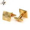 Wholesale custom brass gold plated metal cuff links