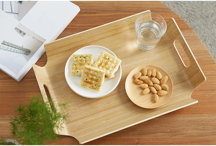 2018 Wholesale New Designs Wooden Bread Serving Tray Set For Bakery ...