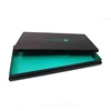 Factory price right-angled black rectangular chocolate tin packaging case with plastic inside