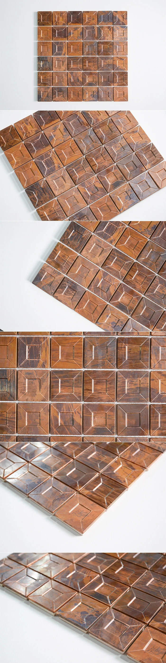 bathroom mosaic copper colored wall floor tiles mosaic sheets