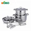 13-Piece Kitchen dishwasher safe professional stainless steel premier cookware