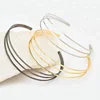Women Fashion Zinc Alloy Statement Open Choker Necklace