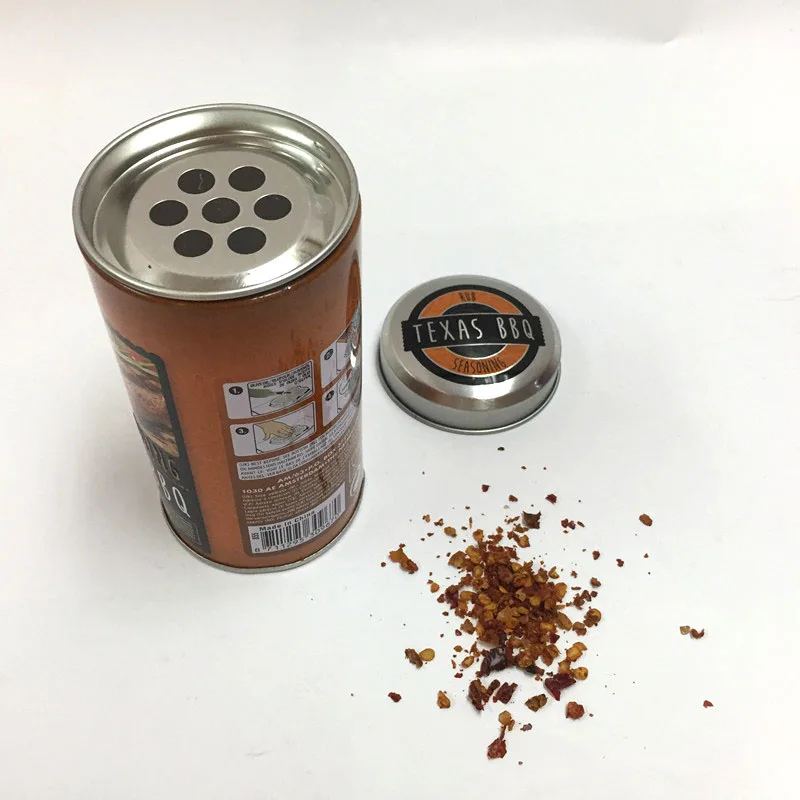 Custom Empty Round Metal Spice Tin Box With Double Lid Wholesale Buy