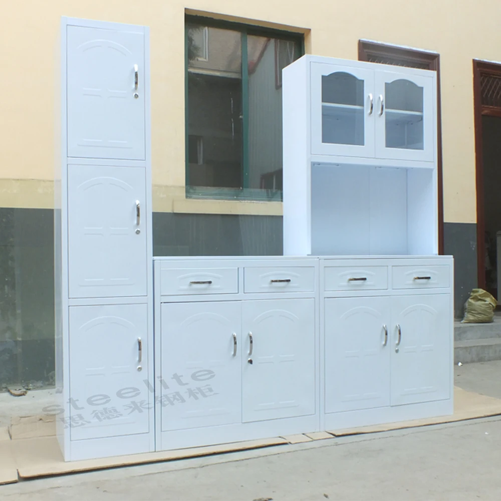 Moderne hoogglans keuken kast oranje/knock down meubelen hoek kast ...