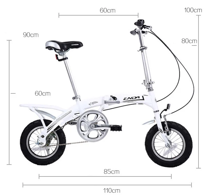 12 Inch Wheel Aluminum Alloy Folding Bike - Buy 12 Inch Wheel aluminum ...