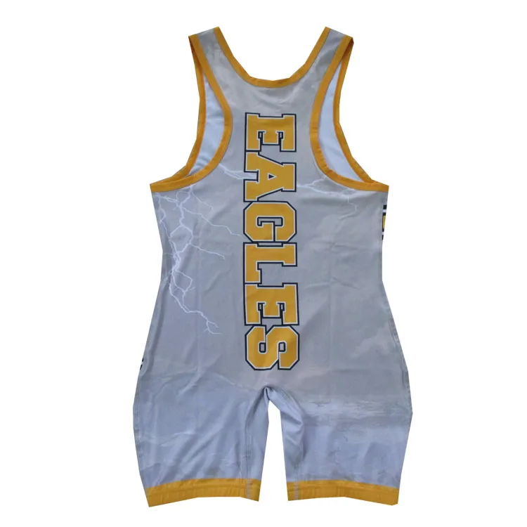 Cheap Sublimated Men Low Cut Custom Pro Youth Wrestling Singlet