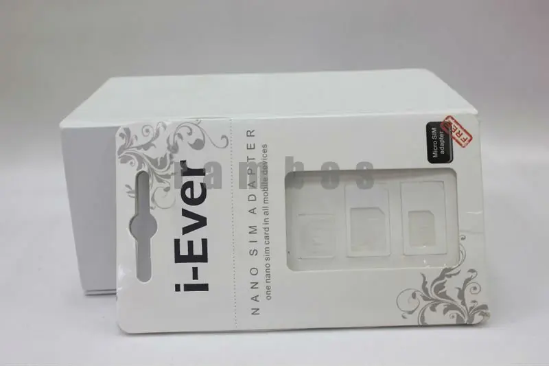 I-Ever 3 in 1 Nano Sim Card Adapter for iPhone 5 5G