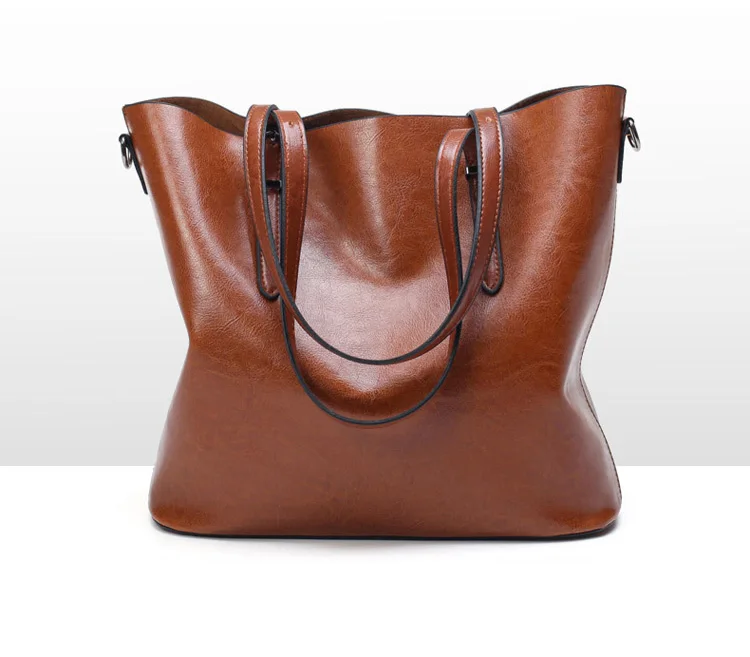 Hot sale online shopping pu leather women tote hand bag large capacity fashionable ladies shoulder bag