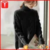 Women loose heavy gauge cable knit oversized sweater