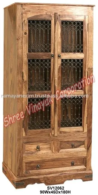 Wooden Wardrobe Home Furniture Cabinet Bedroom Furniture Armoire