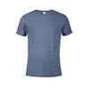 Plain Men's Snow Heather Fitted T Shirt Short Sleeve Crew Neck T-shirts For Men