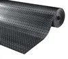 Green Black Diamond Tread Pattern Floor Green Anti-slip rubber sheet flooring mat