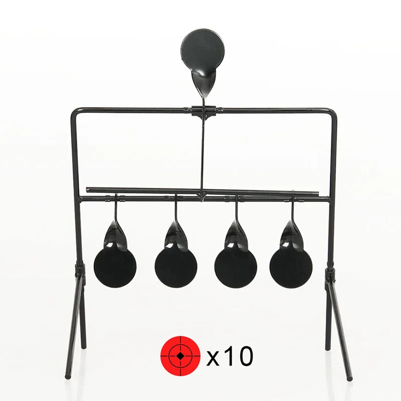 Paintball Accessories 4 Targets Automatic Reset Rotating Metal Goal