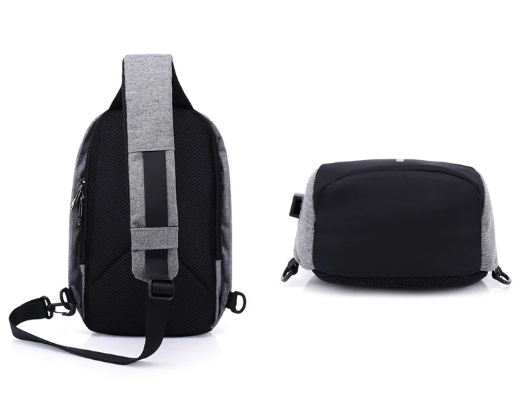 Backward Opening Phone Charging Sling Chest Backpack Front Reflective ...