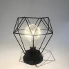 Party Outdoor Black Decorative Iron Frame Hanging LED Table Night Light For Bedroom