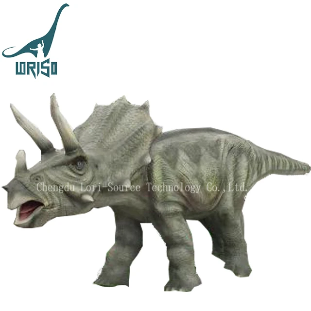 Triceratops Animatronic Dinosaur With Customized Voice For Amusement Park