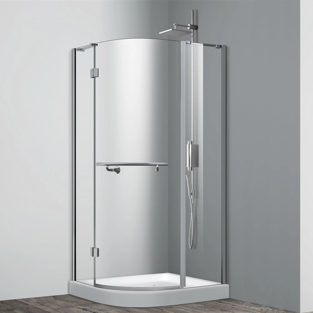 3 Panel Acrylic Glass Hinge Shower Door