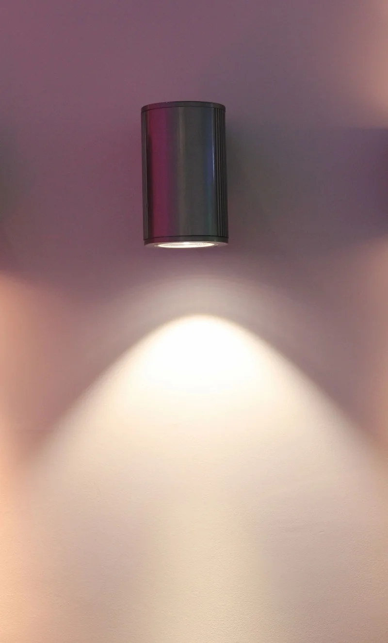 led户外壁灯壁挂式led灯壁包压铸铝ibestpower建筑单色grey(ral9023)