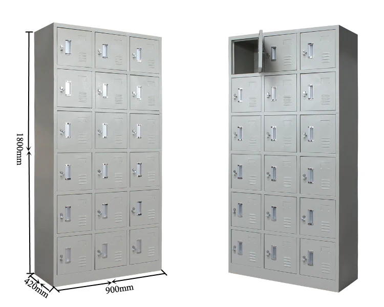 Cheap Steel Storage Luggage Lockers 18 Doors With Latch Lock Buy