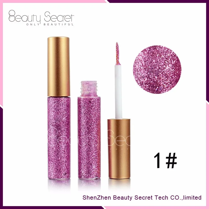 Wholesale Waterproof Eye Liner Private Label 10 Color Liquid Glitter