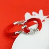 YFY001 New year gifts jewelry wristband zodiac signs animal dog red stone charms a bracelet women's red thread cuff bracelets