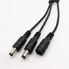 Wholesale 1 Female to 2 Male DC Power Y Splitter Cable for CCTV Camera