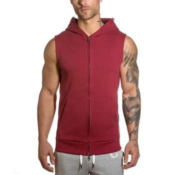 sleeveless hooded