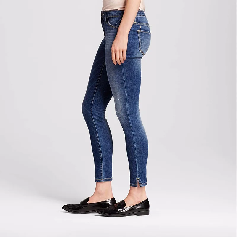 mid rise dark wash jean leggings