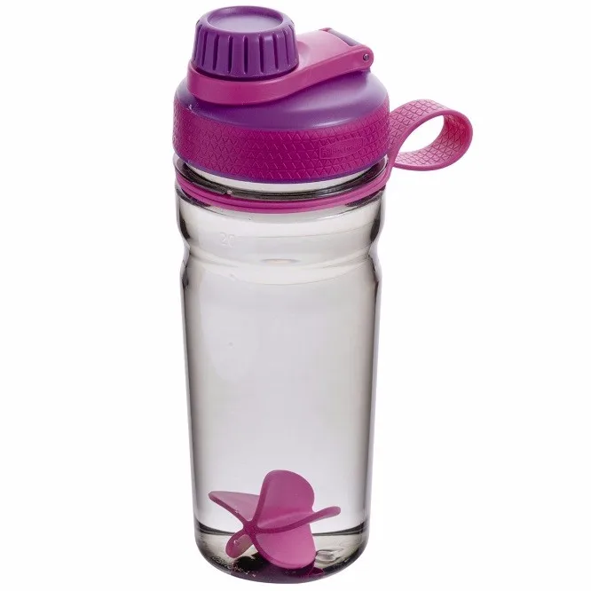 large plastic shaker protein powder shaker bottle with ball