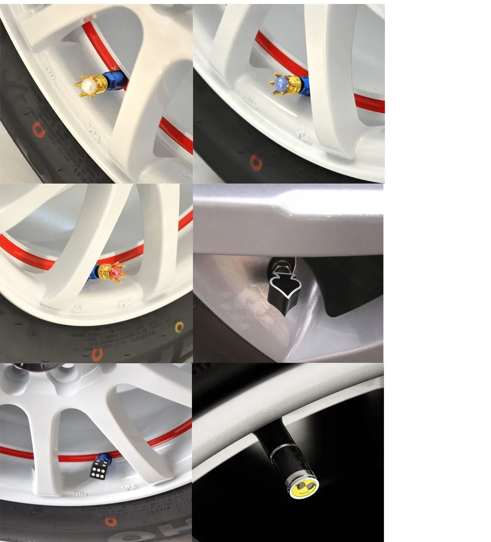 Green Hand Grenade Style  car tire air cap