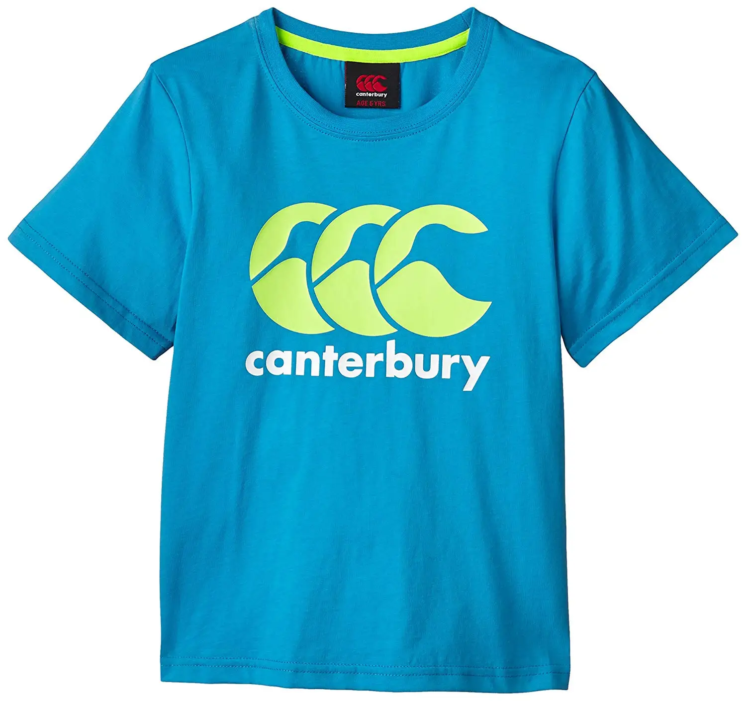CANTERBURY PINK CCC LOGO BLUE TEE SHIRT SIZE BOYS 10 YEARS BRAND NEW WITH TAGS