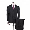 2018 Custom Wholesale Black Three Piece Men Suits Manager Hotel receptionist uniform designer suit for men