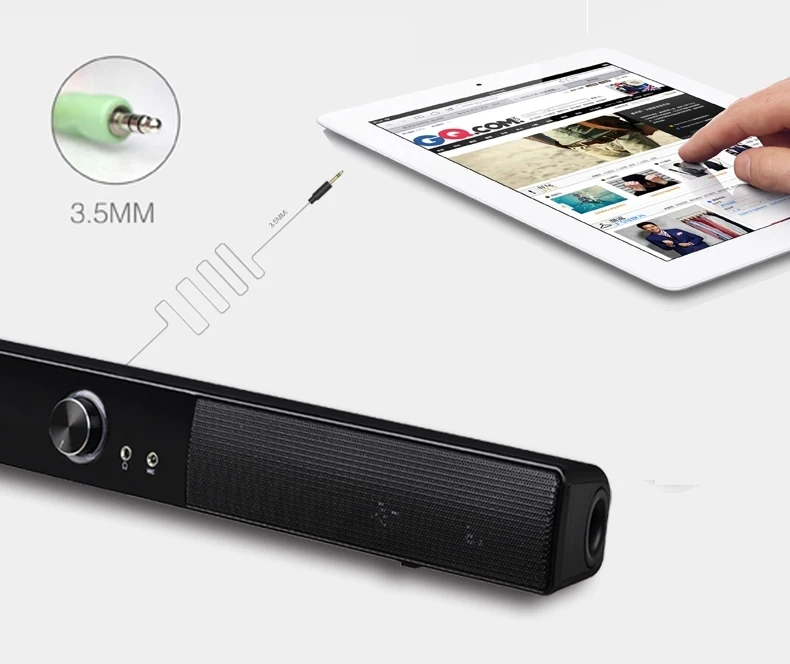 Slim Usb Mini Speaker,Soundbar/sound Bar Speaker,With Aux Input/aux