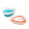 Rice fruits vegetable triangular plastic collapsible foldable strainer