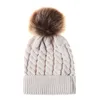hot sale cheap jacquard pattern kid warm beanie cap hats with ball top in bulk