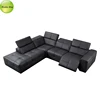 Wholesale italian furniture modern sectional l shape corner sofa reclining sofa
