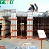 Durable reuse concrete formwork construction with building metal materials