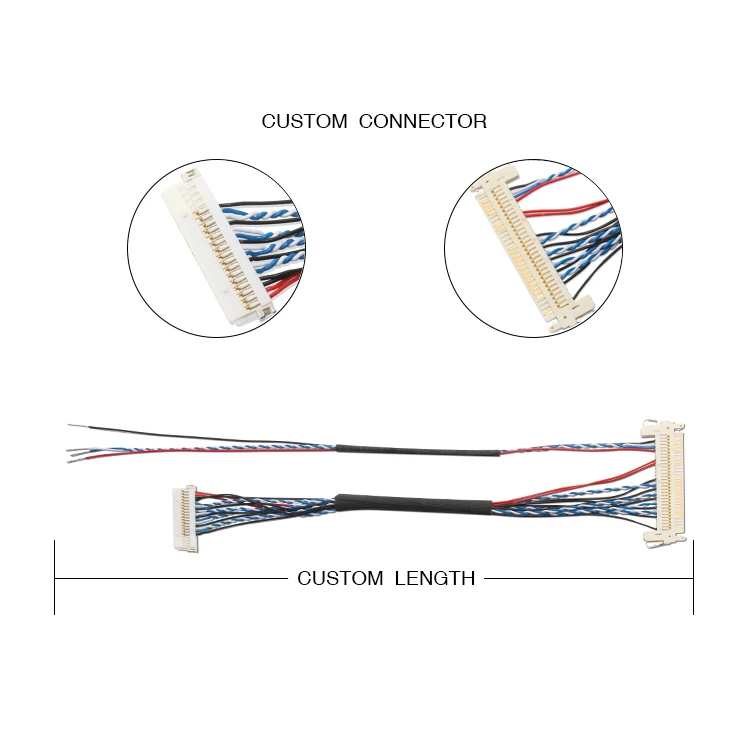 Ipex Converter Df13 Lcd Universal 60pin Connector Molex Lvds Cable Wire Harness - ANKUX.COM