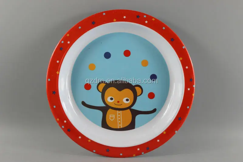 100% Melamine Kids Dinner Plate Lunch Plate Unbreakable