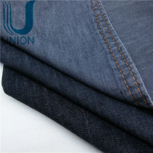 black cotton light weight denim textile mill