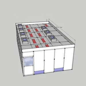 Diy Modular Cleanroom Size 4970 X 6100mm With Dressing Room