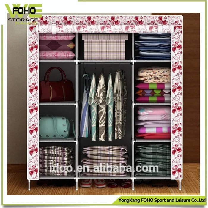 Cn Por Cloth Diy Style Metal Closets Large Increase Folding Cn Por Cloth Diy Style Metal Closets Large Increase Folding Fabric Wardrobe For Organization
