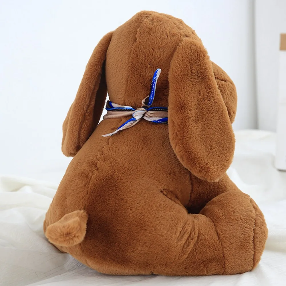 brown dog plush toy