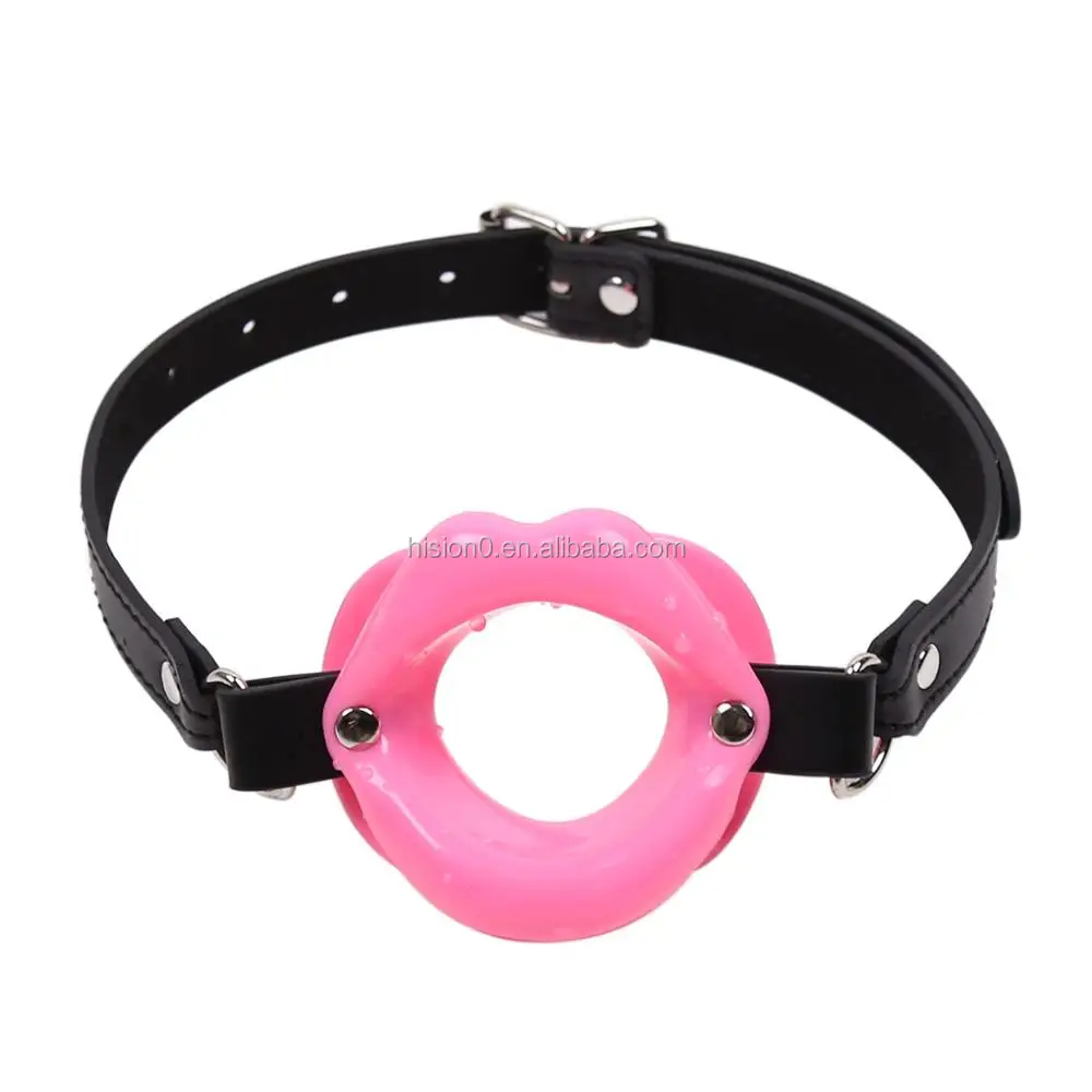Sexy Tiny Adult Open Lip Gag Sex Toy Silicone Contain Lip Funny Mouth Type Restraint Toy With