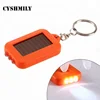 CYSHMILY Mini 3 LED Light Checkout Solar Rechargeable Flashlight LCD Solar Keychain Small Flashlight