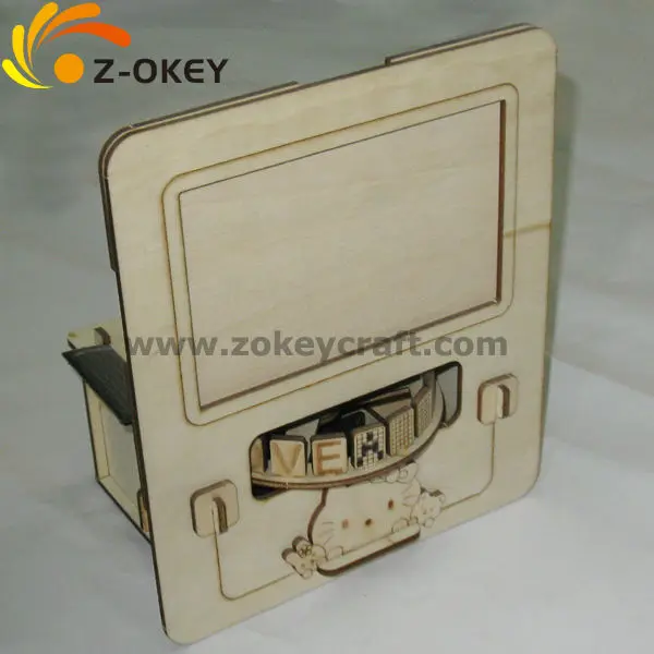 Z3D1218 3D wood puzzles for assembling a music box