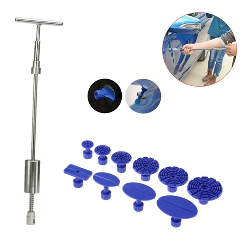 Drop Shipping Car Dent Repair Puller Tool Dent Lifter Without Paint Removal Kit Puller Grip PRO Slide Hammer T-Bar Tool