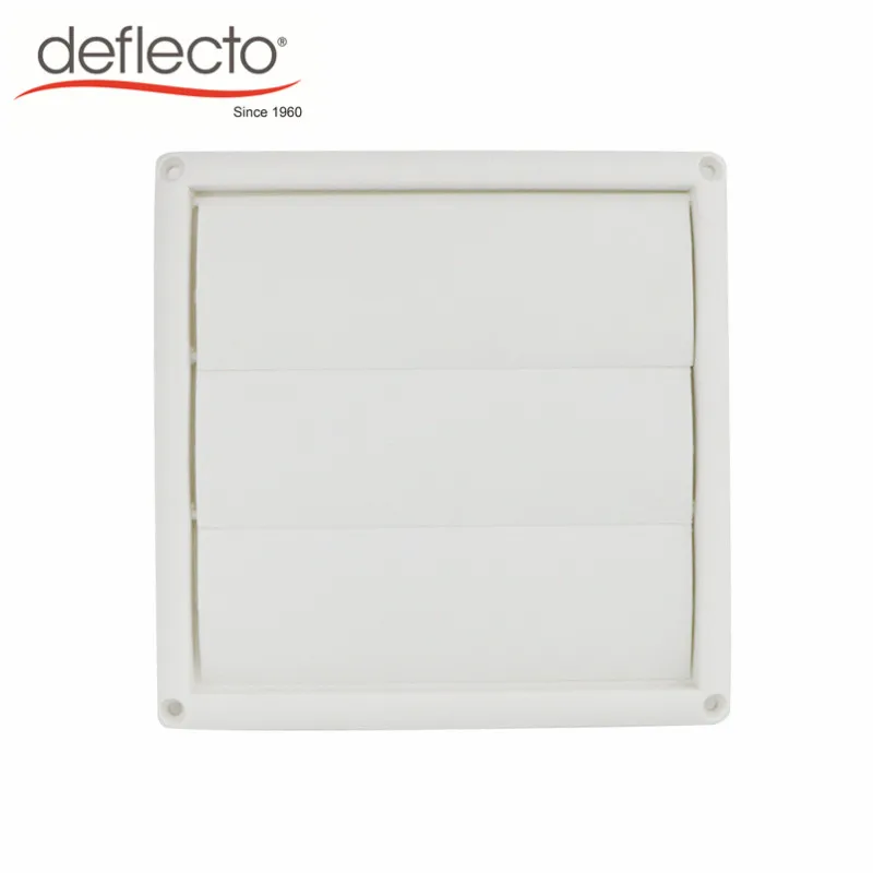 Flexible Air Vent Cover Gravity Louver Vent Hood With Non Return Flap